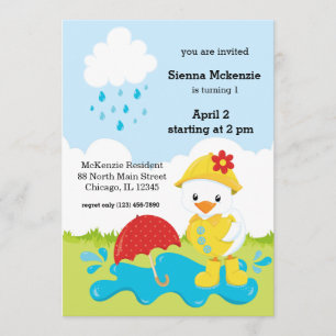 Cute April Showers Kaart