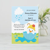 Cute April Showers Kaart (Staand voorkant)