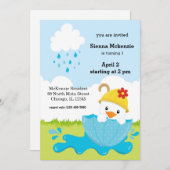 Cute April Showers Kaart (Voorkant / Achterkant)