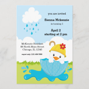 Cute April Showers Kaart