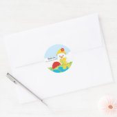 Cute April Showers Ronde Sticker (Envelop)