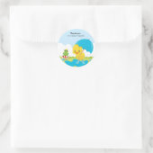 Cute April Showers Ronde Sticker (Tas)