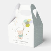 Cute Aqua Barly Wait Beer Balloon Baby shower Bedankdoosjes (Voorkant Zijde)