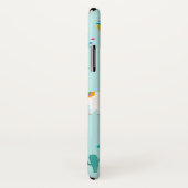 Cute Aqua Blue Llama Pattern Case-Mate iPhone Case (Achterkant / rechts)