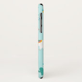 Cute Aqua Blue Llama Pattern Case-Mate iPhone Case (Achterkant/links)
