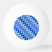 Cute aqua blue zigzag stripes iPhone wallet case Pingpongbal (Voorkant)