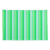 Cute aqua green stripes kussensloop (Achterkant-Rechts)