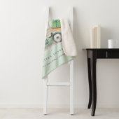 Cute Aqua Green Teddy Balloon Gift Party Car Sherpa Deken (In situ)