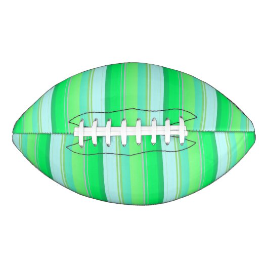 Cute aqua groene strepen american football (Voorkant)