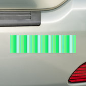 Cute aqua groene strepen bumpersticker (Op auto)