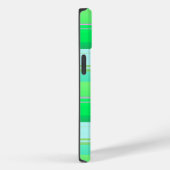 Cute aqua groene strepen Case-Mate iPhone case (Achterkant / Rechts)