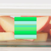 Cute aqua groene strepen labels (Aangebracht)