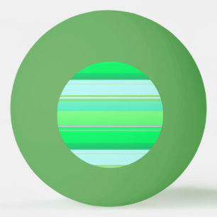 Cute aqua groene strepen pingpongbal