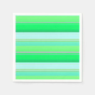 Cute aqua groene strepen servet
