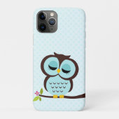 Cute Aqua Owl Case-Mate iPhone Case (Achterkant)