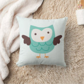 Cute Aqua Owl Kussen (Deken)