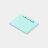 Cute Aqua Productivity WIZ Post It Notes (Schuin)