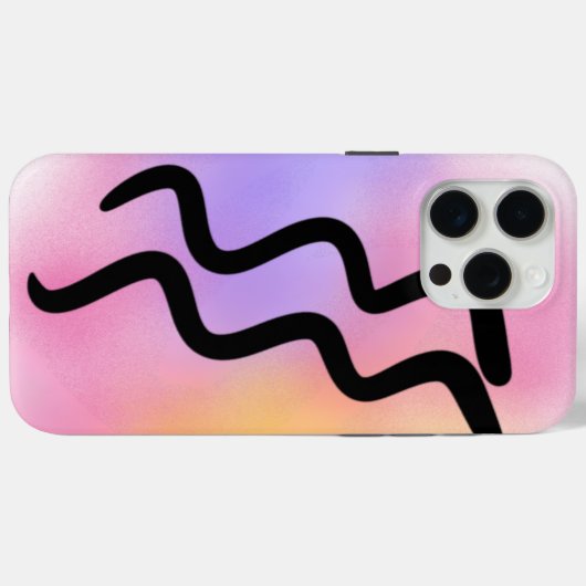 Cute Aquarius Case-Mate iPhone Case (Achterkant (horizontaal))
