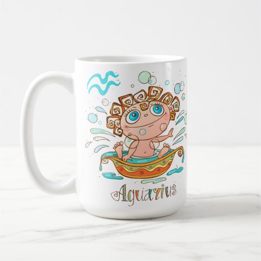 Cute Aquarius Kinder belletjes Koffiemok (Links)