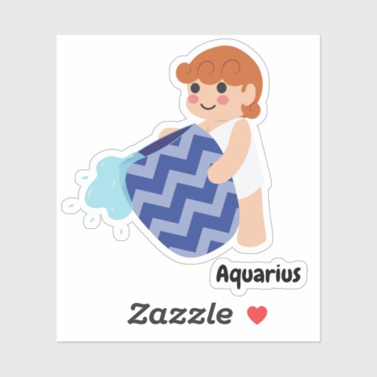 Cute Aquarius Sticker (Vel)