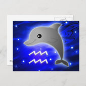 Cute Aquarius Zodiac Briefkaart (Voorkant / Achterkant)