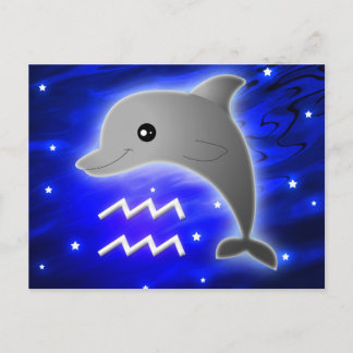 Cute Aquarius Zodiac Briefkaart