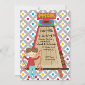 Cute Arcade Skee Ball Girls Birthday Uitnodiging (Voorkant)