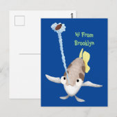 Cute Archerfish cartoon illustration Briefkaart (Voorkant / Achterkant)