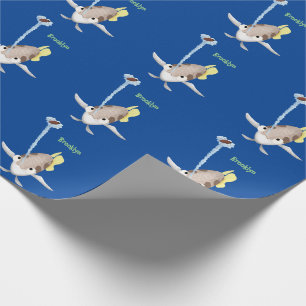 Cute Archerfish cartoon illustration Cadeaupapier