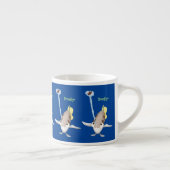 Cute Archerfish cartoon illustration Espresso Kop (Rechts)