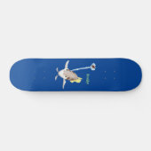 Cute Archerfish cartoon illustration Persoonlijk Skateboard (Horizontaal)