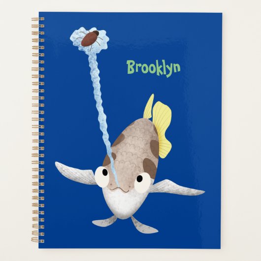 Cute Archerfish cartoon illustration Planner (Voorkant)