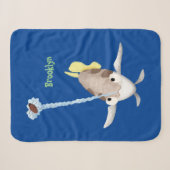 Cute Archerfish cartoon illustration Sherpa Deken (Voorkant (horizontaal))