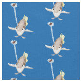 Cute Archerfish cartoon illustration Stof (Close Up)