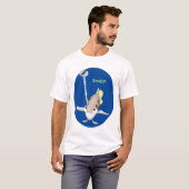 Cute Archerfish cartoon illustration T-shirt (Voorkant volledig)