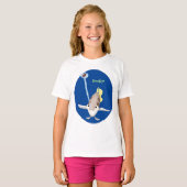 Cute Archerfish cartoon illustration T-shirt (Voorkant volledig)