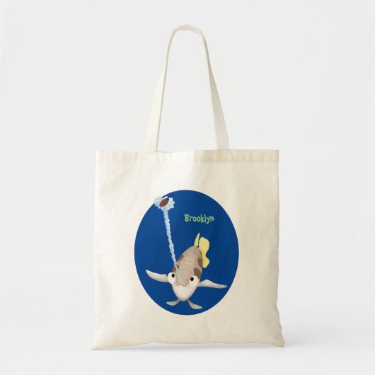 Cute Archerfish cartoon illustration Tote Bag (Voorkant)