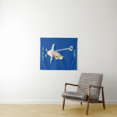 Cute Archerfish cartoon illustration Wandkleed (In Situ (horizontaal))