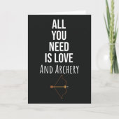 Cute Archery Lover Kaarten Boog Pijl Boogschutter (Voorkant)