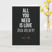 Cute Archery Lover Kaarten Boog Pijl Boogschutter (Gele Bloem)