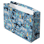 Cute Arcmals Animals Naadloos Patroon Groot Cadeauzakje (Achterkant Gekanteld)