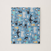 Cute Arcmals Animals Naadloos Patroon Legpuzzel (Verticaal)
