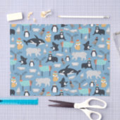 Cute Arcmals Animals Naadloos Patroon Tissuepapier (Craft)