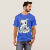 Cute Arctic Fo With Kawaii Halloweenoy For Horror  T-shirt (Voorkant volledig)