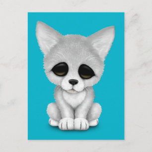 Cute Arctic Fox Cub Briefkaart