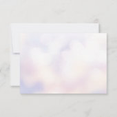 Cute Arctic Fox op Sneeuwfeest Save The Date (Achterkant)