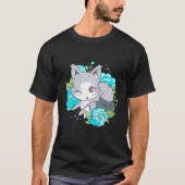 Cute Arctic Fox Schattig Fox Wink Antarctica Anima T-shirt (Voorkant)