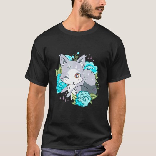 Cute Arctic Fox Schattig Fox Wink Antarctica Anima T-shirt (Voorkant)