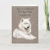 Cute Arctic Pals Snowy Winter Greeting Card Kaart (Voorkant)