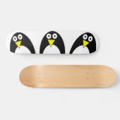 Cute arctic pinguin tekening persoonlijk skateboard (Horizontaal)